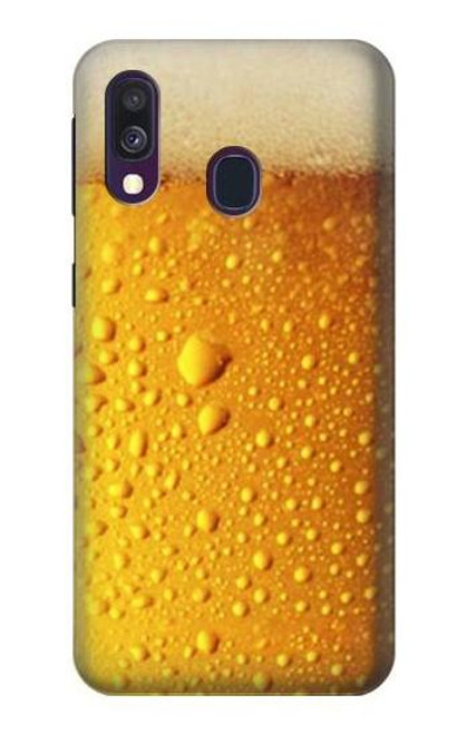 W0328 Beer Glass Hard Case and Leather Flip Case For Samsung Galaxy A40