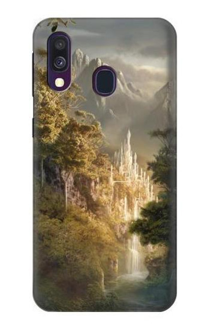 W0408 Fantasy Art Hard Case and Leather Flip Case For Samsung Galaxy A40