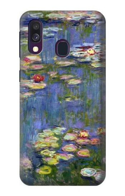 W0997 Claude Monet Water Lilies Hard Case and Leather Flip Case For Samsung Galaxy A40