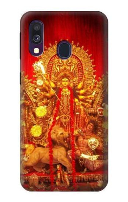 W1030 Hindu God Durga Puja Hard Case and Leather Flip Case For Samsung Galaxy A40