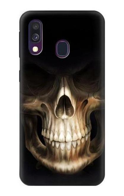 W1107 Skull Face Grim Reaper Hard Case and Leather Flip Case For Samsung Galaxy A40