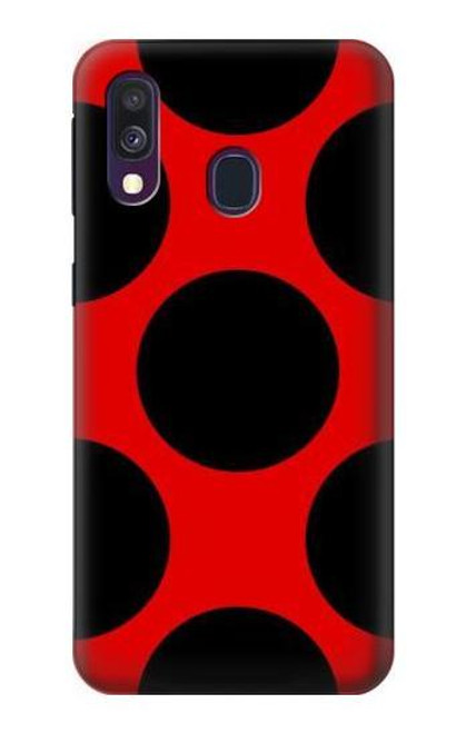 W1829 Ladybugs Dot Pattern Hard Case and Leather Flip Case For Samsung Galaxy A40