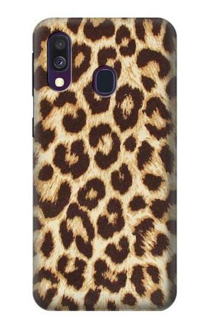 W2204 Leopard Pattern Graphic Printed Hard Case and Leather Flip Case For Samsung Galaxy A40