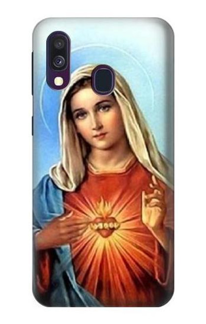 W2420 The Virgin Mary Santa Maria Hard Case and Leather Flip Case For Samsung Galaxy A40