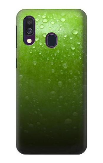 W2475 Green Apple Texture Seamless Hard Case and Leather Flip Case For Samsung Galaxy A40