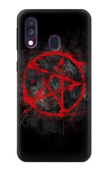 W2557 Pentagram Hard Case and Leather Flip Case For Samsung Galaxy A40