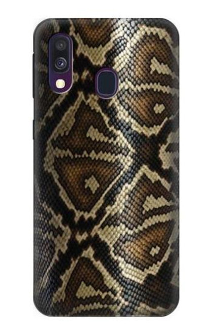 W2712 Anaconda Amazon Snake Skin Graphic Printed Hard Case and Leather Flip Case For Samsung Galaxy A40