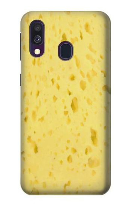 W2913 Cheese Texture Hard Case and Leather Flip Case For Samsung Galaxy A40