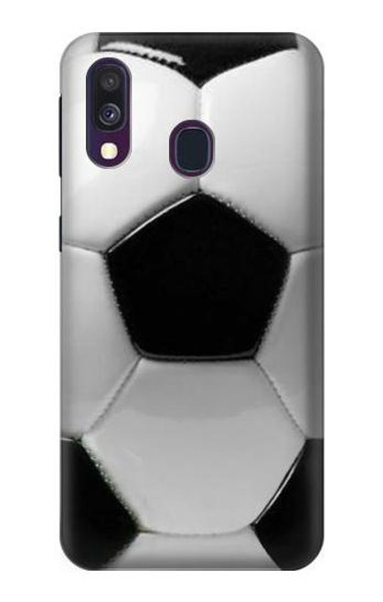 W2964 Football Soccer Ball Hard Case and Leather Flip Case For Samsung Galaxy A40