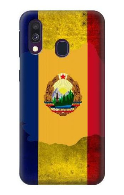 W3021 Romania Flag Hard Case and Leather Flip Case For Samsung Galaxy A40