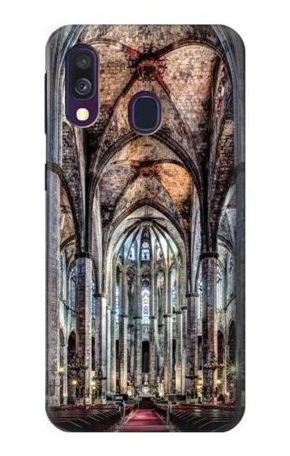 W3210 Santa Maria Del Mar Cathedral Hard Case and Leather Flip Case For Samsung Galaxy A40