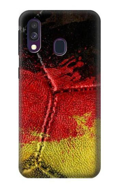 W3303 Germany Flag Vintage Football Graphic Hard Case and Leather Flip Case For Samsung Galaxy A40