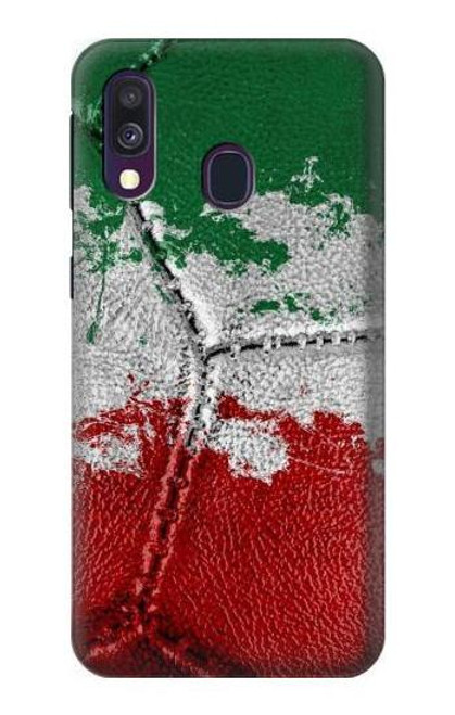 W3318 Italy Flag Vintage Football Graphic Hard Case and Leather Flip Case For Samsung Galaxy A40