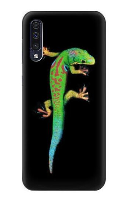 W0125 Green Madagascan Gecko Hard Case and Leather Flip Case For Samsung Galaxy A50