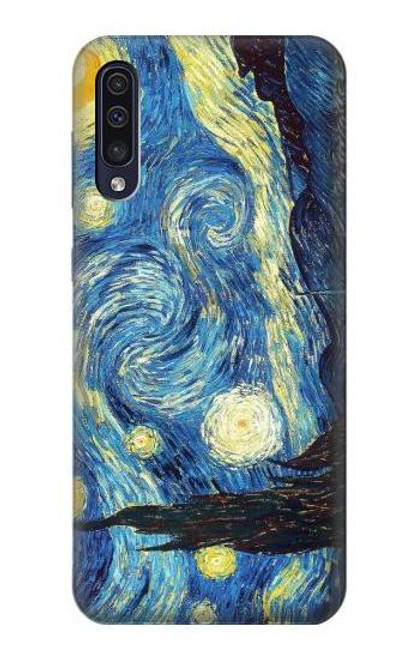 W0213 Van Gogh Starry Nights Hard Case and Leather Flip Case For Samsung Galaxy A50