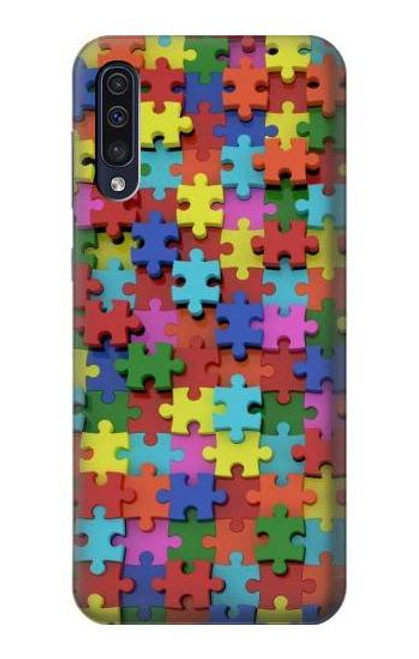 W0816 Puzzle Hard Case and Leather Flip Case For Samsung Galaxy A50