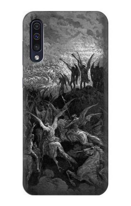 W1026 Gustave Dore Paradise Lost Hard Case and Leather Flip Case For Samsung Galaxy A50