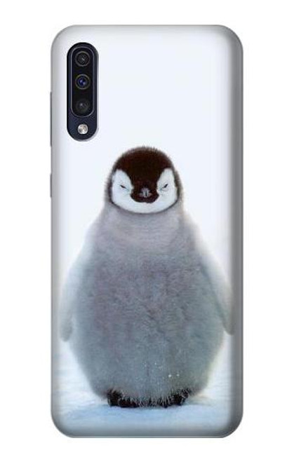 W1075 Penguin Ice Hard Case and Leather Flip Case For Samsung Galaxy A50