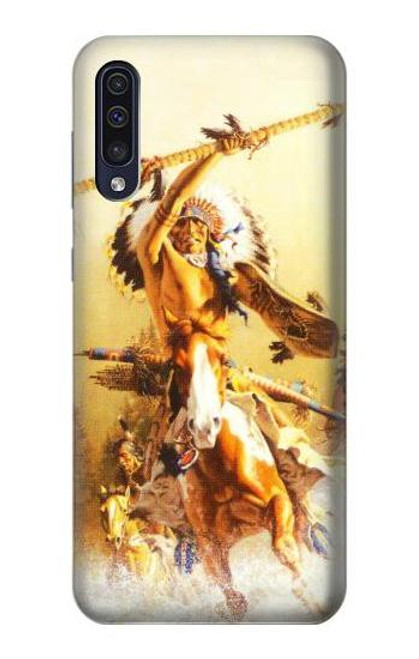 W1087 Red Indian Warrior Hard Case and Leather Flip Case For Samsung Galaxy A50