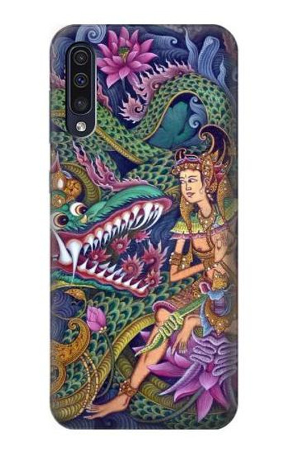 W1240 Bali Painting Hard Case and Leather Flip Case For Samsung Galaxy A50