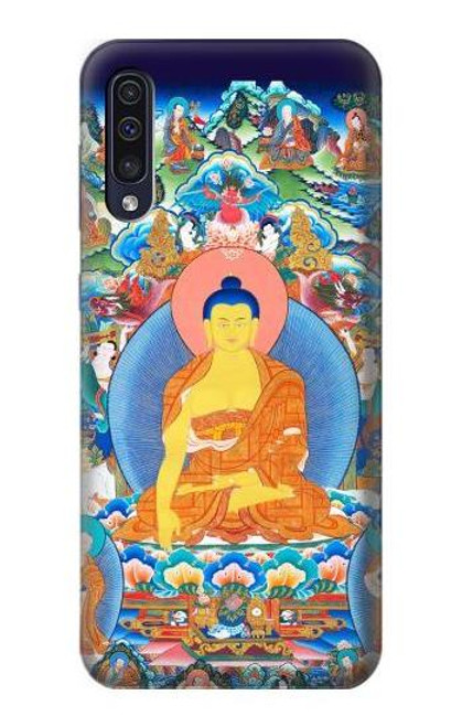 W1256 Buddha Paint Hard Case and Leather Flip Case For Samsung Galaxy A50