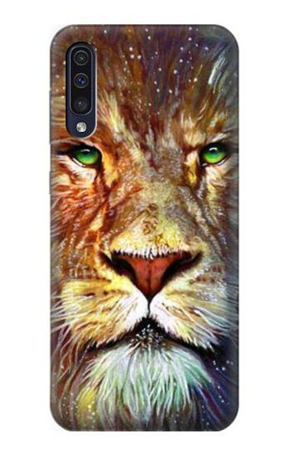 W1354 Lion Hard Case and Leather Flip Case For Samsung Galaxy A50