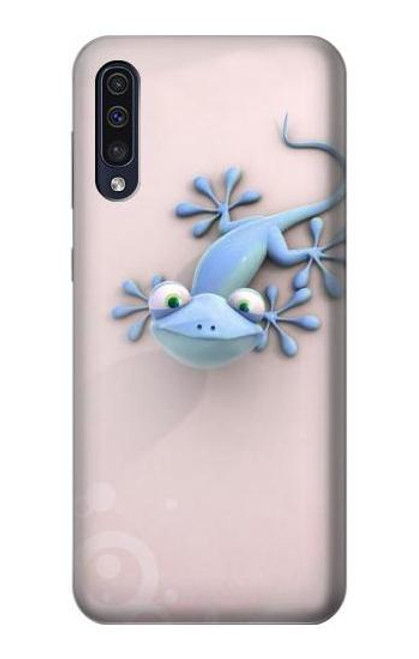 W1631 Funny Gecko Lizard Hard Case and Leather Flip Case For Samsung Galaxy A50