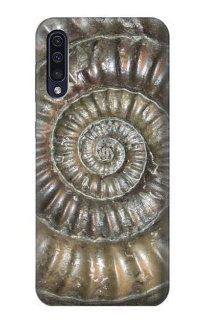 W1788 Ammonite Fossil Hard Case and Leather Flip Case For Samsung Galaxy A50