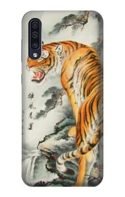 W1934 Chinese Tiger Painting Hard Case and Leather Flip Case For Samsung Galaxy A50