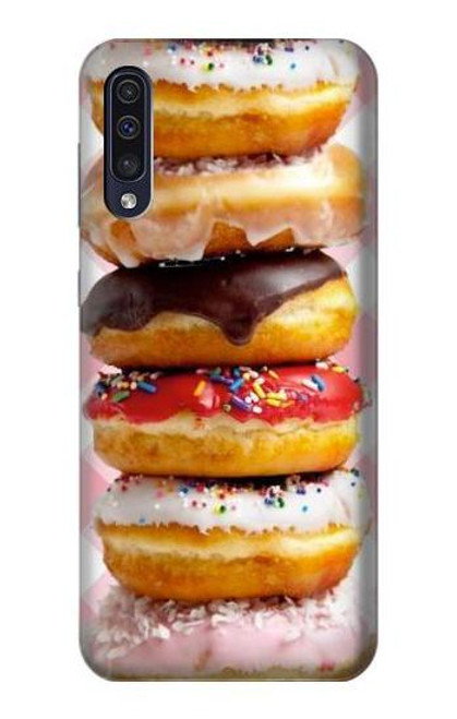 W2431 Fancy Sweet Donuts Hard Case and Leather Flip Case For Samsung Galaxy A50