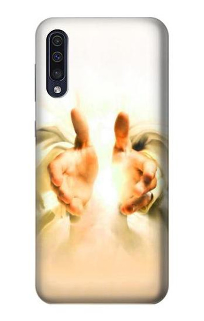 W2546 Hand of God Heaven Hard Case and Leather Flip Case For Samsung Galaxy A50