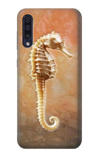 W2674 Seahorse Skeleton Fossil Hard Case and Leather Flip Case For Samsung Galaxy A50