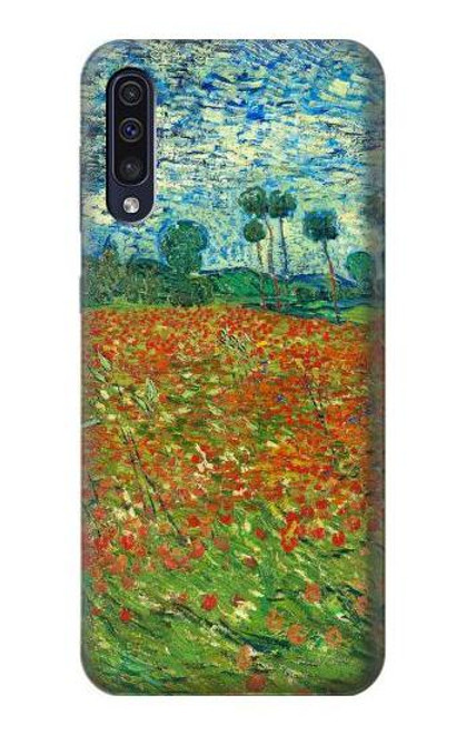 W2681 Field Of Poppies Vincent Van Gogh Hard Case and Leather Flip Case For Samsung Galaxy A50