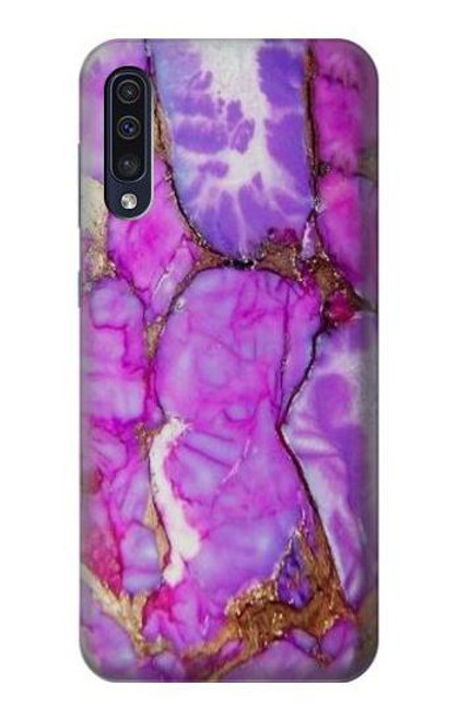 W2907 Purple Turquoise Stone Hard Case and Leather Flip Case For Samsung Galaxy A50