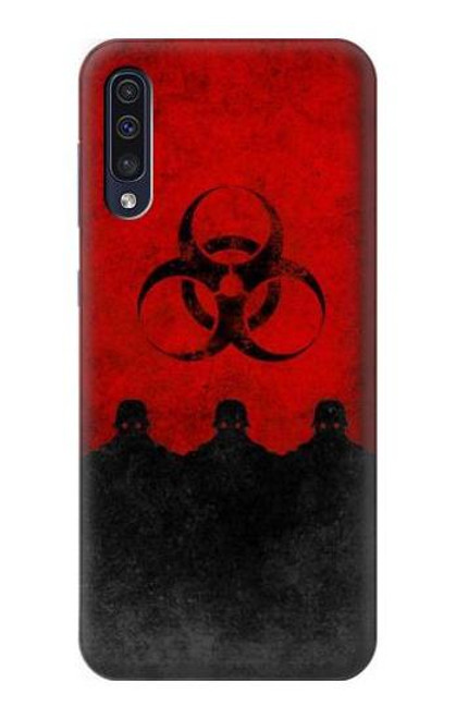 W2917 Biohazards Virus Red Alert Hard Case and Leather Flip Case For Samsung Galaxy A50