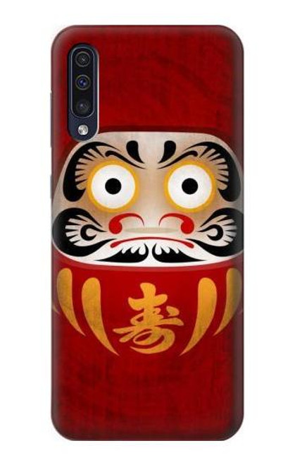 W3023 Japan Good Luck Daruma Doll Hard Case and Leather Flip Case For Samsung Galaxy A50