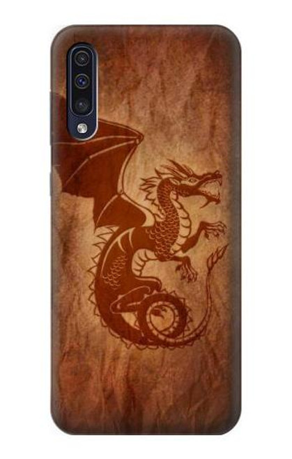 W3086 Red Dragon Tattoo Hard Case and Leather Flip Case For Samsung Galaxy A50