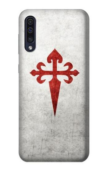 W3200 Order of Santiago Cross of Saint James Hard Case and Leather Flip Case For Samsung Galaxy A50