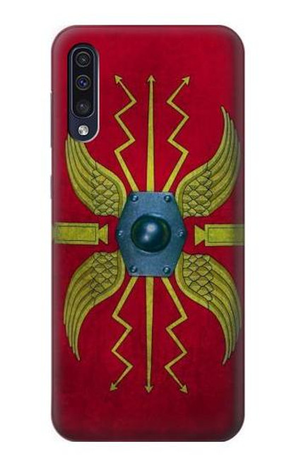 W3206 Roman Shield Scutum Hard Case and Leather Flip Case For Samsung Galaxy A50