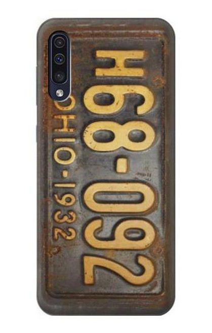 W3228 Vintage Car License Plate Hard Case and Leather Flip Case For Samsung Galaxy A50