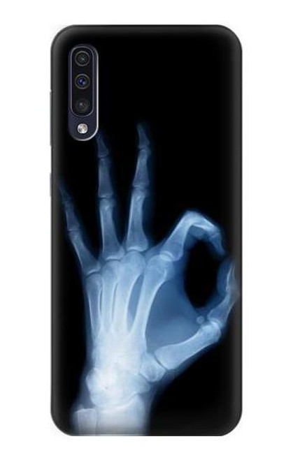 W3239 X-Ray Hand Sign OK Hard Case and Leather Flip Case For Samsung Galaxy A50