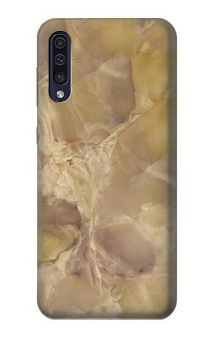 W3240 Yellow Marble Stone Hard Case and Leather Flip Case For Samsung Galaxy A50
