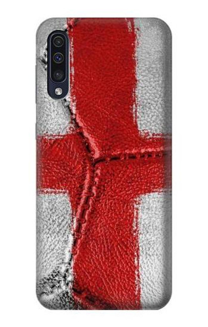 W3316 England Flag Vintage Football Graphic Hard Case and Leather Flip Case For Samsung Galaxy A50