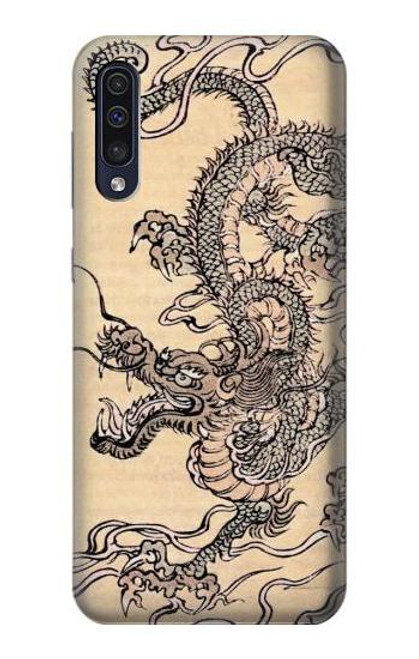 W0318 Antique Dragon Hard Case and Leather Flip Case For Samsung Galaxy A70