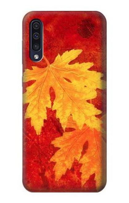 W0479 Maple Leaf Hard Case and Leather Flip Case For Samsung Galaxy A70