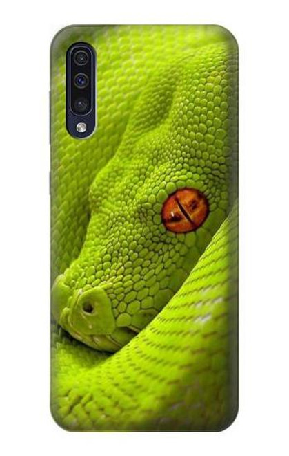 W0785 Green Snake Hard Case and Leather Flip Case For Samsung Galaxy A70