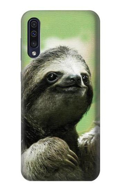 W2708 Smiling Sloth Hard Case and Leather Flip Case For Samsung Galaxy A70