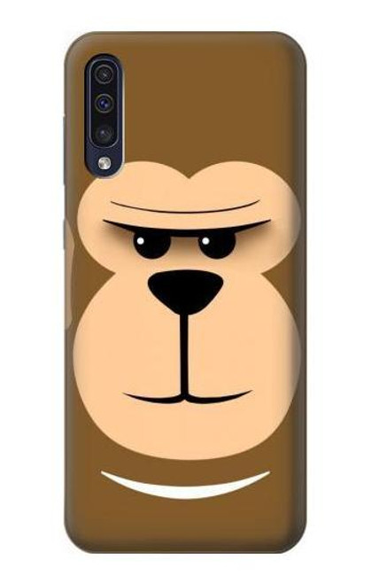 W2721 Cute Grumpy Monkey Cartoon Hard Case and Leather Flip Case For Samsung Galaxy A70