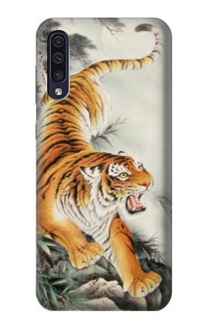 W2751 Chinese Tiger Brush Painting Hard Case and Leather Flip Case For Samsung Galaxy A70