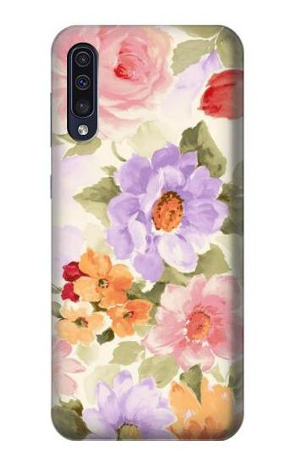 W3035 Sweet Flower Painting Hard Case and Leather Flip Case For Samsung Galaxy A70